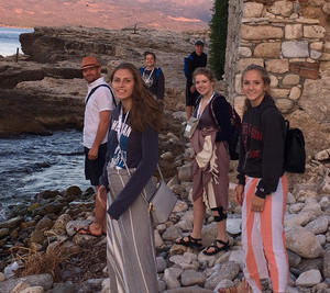 students on The Island of Patmos